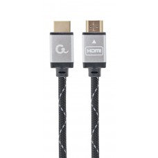 Кабель HDMI - HDMI 1.5 м Cablexpert Black/Gray, V2.0, позолочені конектори (CCB-HDMIL-1.5M)