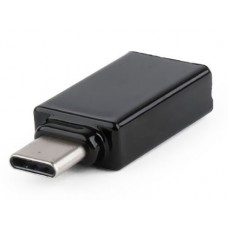 Перехідник USB 3.0 (F) - Type-C (M), Black, Cablexpert (A-USB3-CMAF-01)