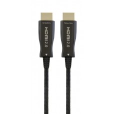 Активный оптический кабель HDMI - HDMI, 80 м, Black, V2.0, Cablexpert (CCBP-HDMI-AOC-80M)