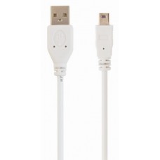 Кабель USB - mini USB 0.9 м Cablexpert White (CC-USB2-AM5P-3)