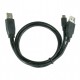 Кабель USB - mini USB 0.9 м Cablexpert Black (CCP-USB22-AM5P-3)