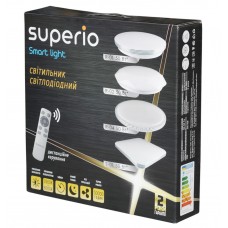 Світильник стельовий світлодіодний Superio, 220V, 50W, White, 38x6.6 см, IP20 (ULMS-R01-50W-11)