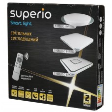 Світильник стельовий світлодіодний Superio, 220V, 100W, White, 53.5x7 см, IP20 (ULMS-S01-100W-24)