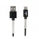 Кабель USB - USB Type-C 1 м Cablexpert Black, 2.4А, преміум (CCPB-C-USB-06BK)