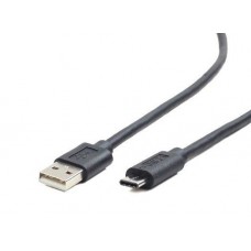 Кабель USB - USB Type-C 1.8 м Cablexpert Black, 2.4А, премиум (CCP-USB2-AMCM-6)