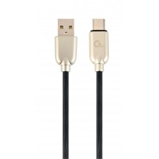 Кабель USB - USB Type-C 2 м Cablexpert Black, 2.1А, премиум (CC-USB2R-AMCM-2M)