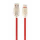 Кабель USB - USB Type-C 2 м Cablexpert Red, 2.1А, премиум (CC-USB2R-AMCM-2M-R)