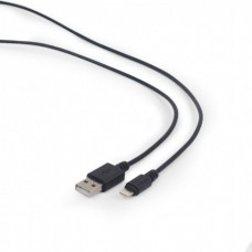 Кабель USB - Lightning 0.1 м Cablexpert Black (CC-USB2-AMLM-0.1M)