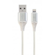 Кабель USB - Lightning 1 м Cablexpert, 2.1А, премиум (CC-USB2B-AMLM-1M-BW2)