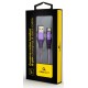 Кабель USB - Lightning 1 м Cablexpert Purple, 2.1А, преміум (CC-USB2B-AMLM-1M-PW)