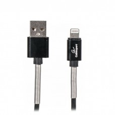 Кабель USB - Lightning 1 м Cablexpert Black, 2.4А, преміум (CCPB-L-USB-06BK)