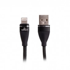 Кабель USB 2.0 - 1.0м AM/Lightning Cablexpert CCPB-L-USB-11BK, 2.4А, преміум, черный