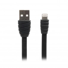 Кабель USB 2.0 - 1.0м AM/Lightning Cablexpert CCPB-L-USB-02BK, 2.4А, преміум, плоский, черный