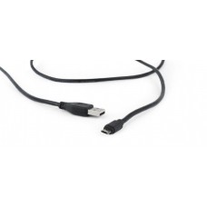 Кабель USB - micro USB 1.8 м Cablexpert Black, преміум (CCB-USB2-AMmDM-6)