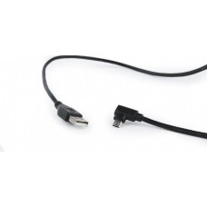 Кабель USB - micro USB 1.8 м Cablexpert Black, кутовий (CCB-USB2-AMmDM90-6)