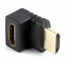 Адаптер HDMI (M) - HDMI (F), Cablexpert, Black, угловой разъем (A-HDMI270-FML)