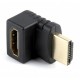 Адаптер HDMI (M) - HDMI (F), Cablexpert, Black, кутовий роз'єм (A-HDMI270-FML)