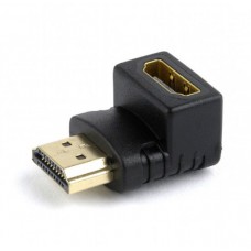 Адаптер HDMI (M) - HDMI (F), Cablexpert, Black, угловой разъем 90 градусов (A-HDMI90-FML)