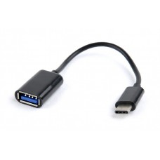 Кабель USB - USB Type-C 0.2 м Cablexpert Black, AF- Type-C (AB-OTG-CMAF2-01)