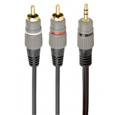 Кабель Audio DC3.5 > 2RCA mini-jack (M) > 2 тюльпани (M) Cablexpert 10 м (CCA-352-10M)