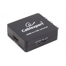 Адаптер HDMI (M) - 3xRCA (F), Cablexpert, Black (DSC-HDMI-CVBS-001)
