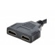 Розгалужувач HDMI сигналу, Cablexpert DSP-2PH4-04, Black, на 2 порти HDMI V1.4, пасивний