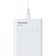 Зарядний пристрій Panasonic BQ-CC87USB, White (BQ-CC87USB)