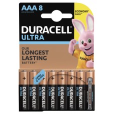 Батарейка AAA (LR03), щелочная, Duracell Ultra, 4+4 шт, 1.5V, Shrink Card (Duracell MN2400 8BL)