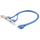 Планка расширения Cablexpert USB 3.0 на заднюю панель 2 порта (CC-USB3-RECEPTACLE)