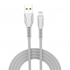 Кабель USB - Lightning 1 м ColorWay White, 2.4A (CW-CBUL027-WH)