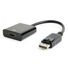 Адаптер DisplayPort (M) - HDMI (F), Cablexpert, Black, 10 см (A-DPM-HDMIF-03)