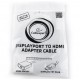 Адаптер DisplayPort (M) - HDMI (F), Cablexpert, White, 10 см (A-DPM-HDMIF-002-W)