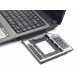 Шасі для ноутбука Gembird, Black, 12.5 мм, для SATA 2.5