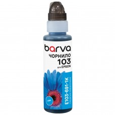 Чорнило Barva Epson 103, Cyan, 100 мл, водорозчинне, флакон OneKey (E103-691-1K)