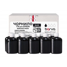 Чорнило Barva Epson M100, M105, M200, M205, L605, L655, Black Pigment, 1л (10x100 мл) (M100-1SP-B-P)