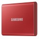Внешний накопитель SSD, 2Tb, Samsung Portable SSD T7, Red (MU-PC2T0R/WW)