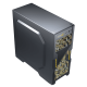 Корпус GameMax COMBAT Black, без БЖ, ATX/MicroATX/Mini-ITX, 2x120 мм LED, 450х205х438 мм, 4.4кг