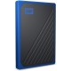 Зовнішній накопичувач SSD, 2Tb, Western Digital My Passport Go, Black/Blue, USB3.0 (WDBMCG0020BBT-WESN)