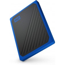 Внешний накопитель SSD, 2Tb, Western Digital My Passport Go, Black/Blue, USB3.0 (WDBMCG0020BBT-WESN)