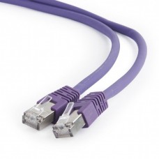 Патч-корд 0.25 м, S/FTP, Purple, Cablexpert, литой, RJ45, кат.6е (PP6A-LSZHCU-V-0.25M)