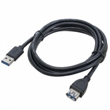 Кабель-подовжувач USB 3.0 (AM) - USB 3.0 (AF), Black, 1.8 м, Patron (PN-AMAF3.0-18)