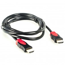 Кабель HDMI - HDMI 1.8 м Patron Black/Red, V1.4, позолочені конектори (PN-HDMI-GP-18)