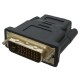 Адаптер DVI (M) - HDMI (F), Patron, Black (PN-DVI-HDMIF)