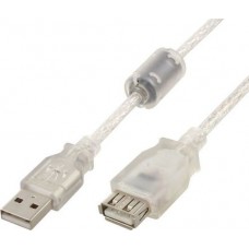 Кабель-подовжувач USB 1.8 м Cablexpert White (CCF-USB2-AMAF-TR-6)