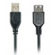 Кабель-удлинитель USB 2.0 (AM) - USB 2.0 (AF), Black, 4.5 м, Cablexpert (CCP-USB2-AMAF-15)