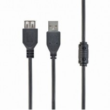 Кабель-удлинитель USB 4.5 м Cablexpert Black (CCF-USB2-AMAF-15)