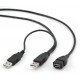 Кабель-удлинитель USB 0.9 м Cablexpert Black, + питание (CCP-USB22-AMAF-3)