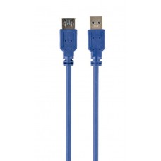 Кабель-подовжувач USB 3.0 (AM) - USB 3.0 (AF), Blue, 1.8 м, Cablexpert (CCP-USB3-AMAF-6)