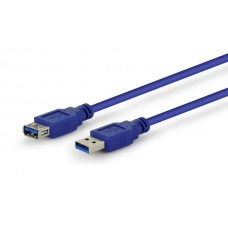 Кабель-подовжувач USB 3.0 (AM) - USB 3.0 (AF), Blue, 3 м, Cablexpert (CCP-USB3-AMAF-10)