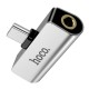 Перехідник USB Type-C - USB Type-C + Mini jack Hoco LS26 Silver